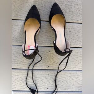 Chinese Laundry Black Suede Flats